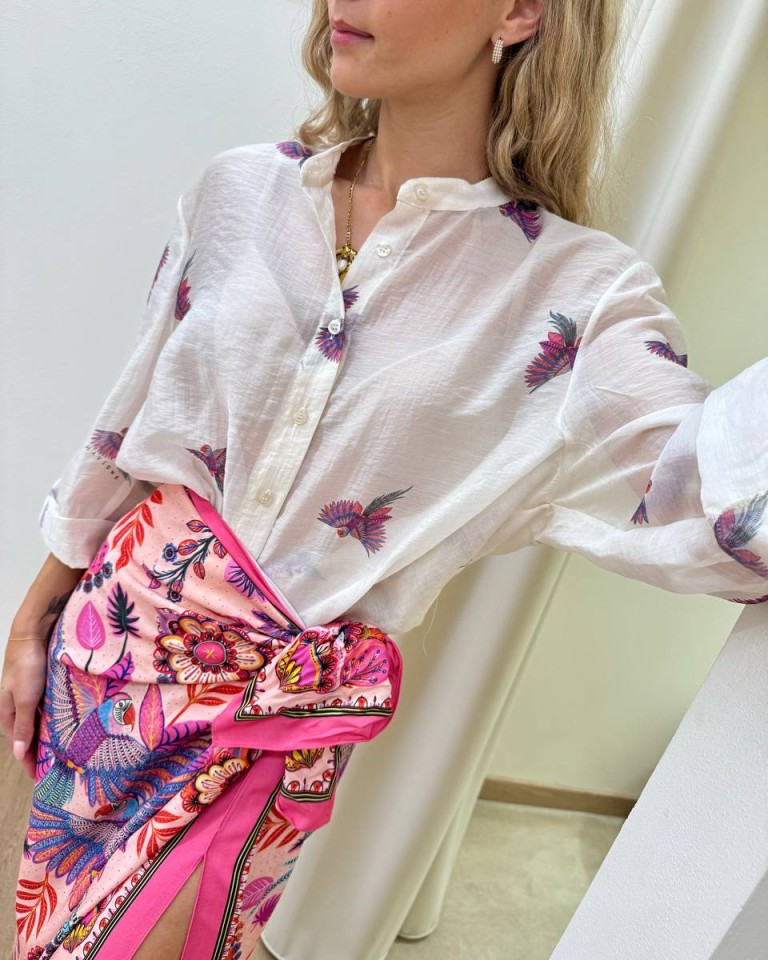 Camicia ampia coreana burro fantasia Rio HaveOne Shop Online Camicia ampia coreana burro fantasia Rio HaveOne