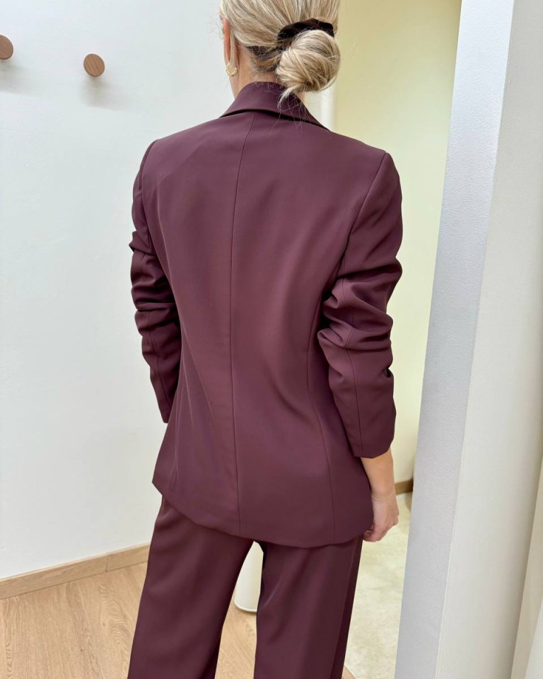 Completo morbido giacca e pantalone vino Kontatto Shop Online Completo morbido giacca e pantalone vino Kontatto