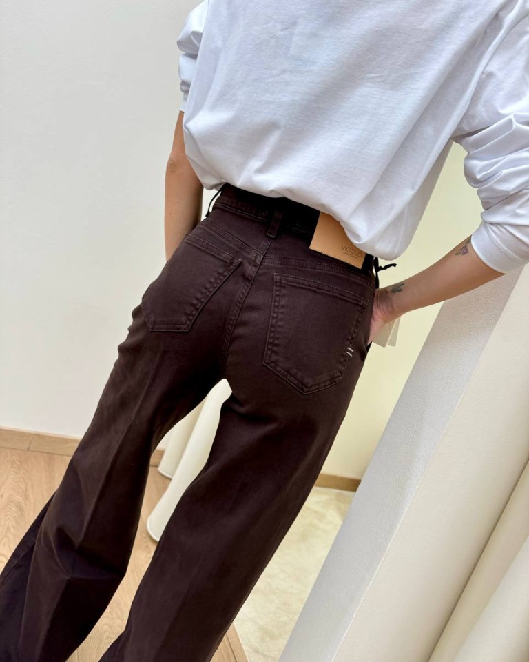 Jeans Elena palazzo moro Vicolo Shop Online Jeans Elena palazzo moro Vicolo