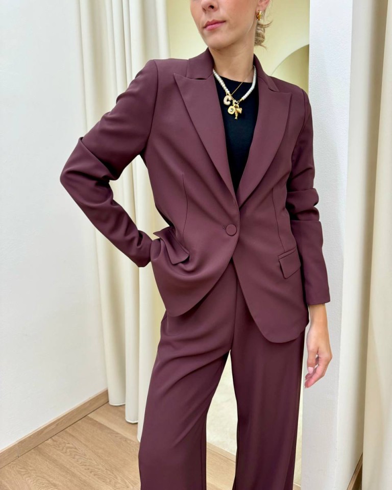 Completo morbido giacca e pantalone vino Kontatto Shop Online Completo morbido giacca e pantalone vino Kontatto