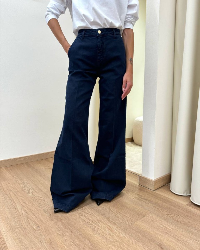 Jeans Elena palazzo blu scuro Vicolo Shop Online Jeans Elena palazzo blu scuro Vicolo