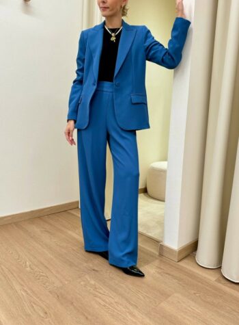 Shop Online Completo morbido giacca e pantalone indaco Kontatto