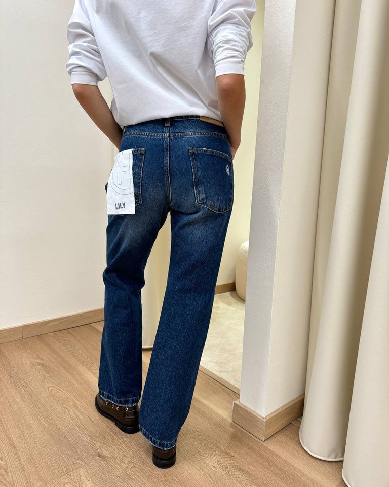 Jeans Lily dritto blu sfumato HaveOne Shop Online Jeans Lily dritto blu sfumato HaveOne