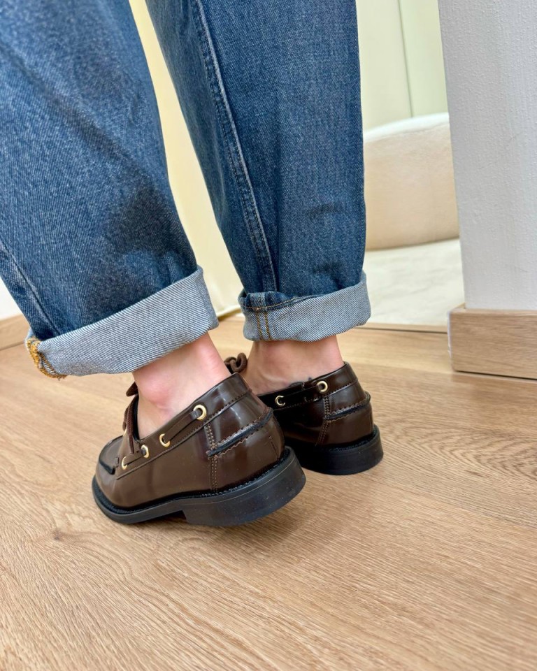 Mocassino barca vernice moro Ovyè Shop Online Mocassino barca vernice moro Ovyè