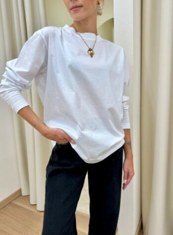 Shop Online Maglia over manica lunga bianca Souvenir