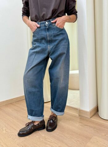 Shop Online Jeans Laila relaxed fit blu sfumato Vicolo