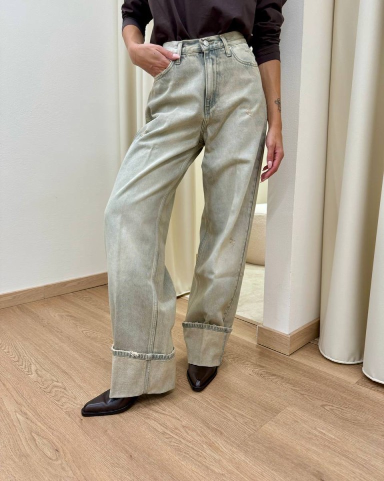 Jeans Xenobia grigio sfumato thè Vicolo Shop Online Jeans Xenobia grigio sfumato thè Vicolo