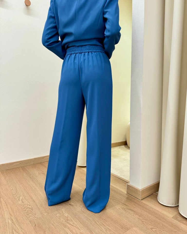 Completo morbido giacca e pantalone indaco Kontatto Shop Online Completo morbido giacca e pantalone indaco Kontatto