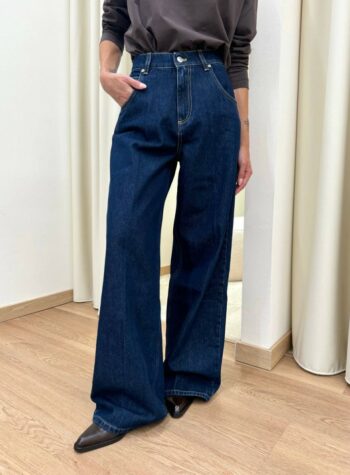 Shop Online Jeans Mia baggy fit lavaggio blu scuro Vicolo