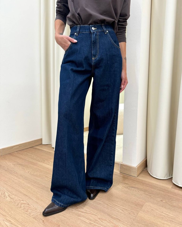 Jeans Mia baggy fit lavaggio blu scuro Vicolo Shop Online Jeans Mia baggy fit lavaggio blu scuro Vicolo