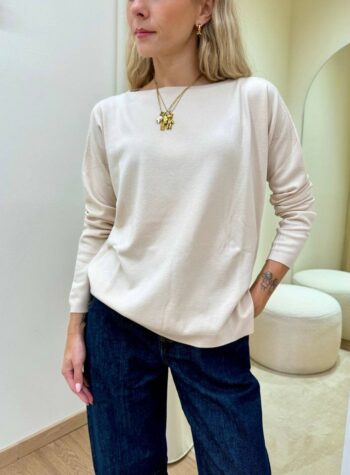 Shop Online Maglia scatoletta spacchetti laterali talco Kontatto