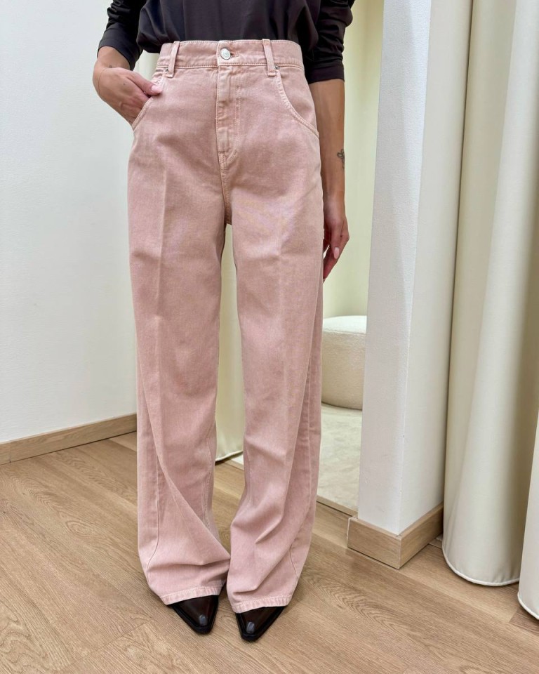 Jeans Mia baggy fit lavaggio blush Vicolo Shop Online Jeans Mia baggy fit lavaggio blush Vicolo