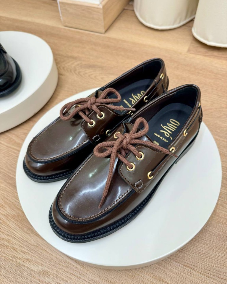Mocassino barca vernice moro Ovyè Shop Online Mocassino barca vernice moro Ovyè