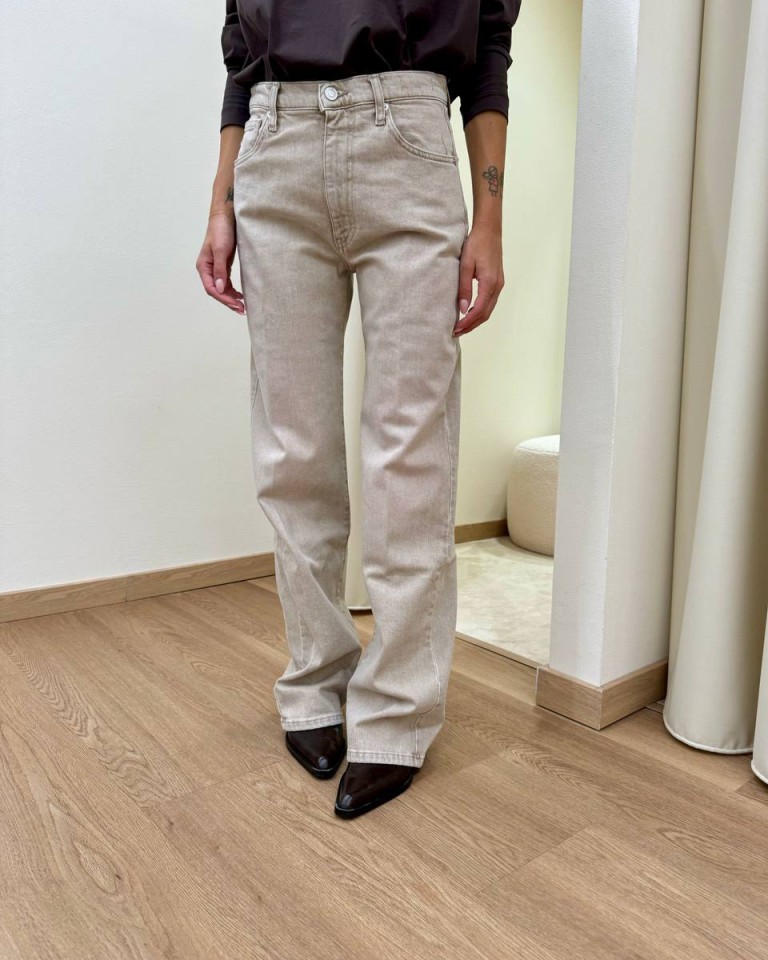 Jeans Nina gamba dritta beige Vicolo Shop Online Jeans Nina gamba dritta beige Vicolo