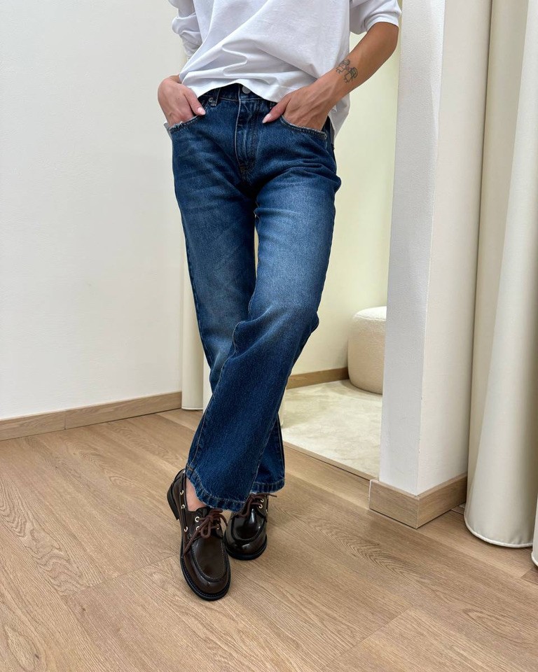 Jeans Lily dritto blu sfumato HaveOne Shop Online Jeans Lily dritto blu sfumato HaveOne