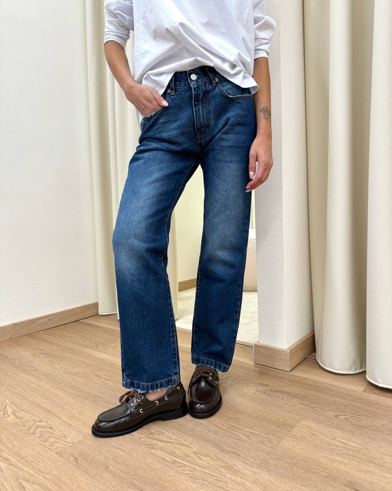 Jeans Lily dritto blu sfumato HaveOne Shop Online Jeans Lily dritto blu sfumato HaveOne