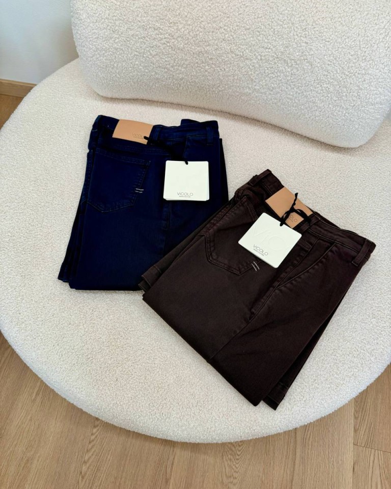 Jeans Elena palazzo blu scuro Vicolo Shop Online Jeans Elena palazzo blu scuro Vicolo