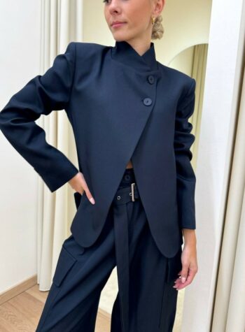 Shop Online Giacca coreana blu scuro HaveOne