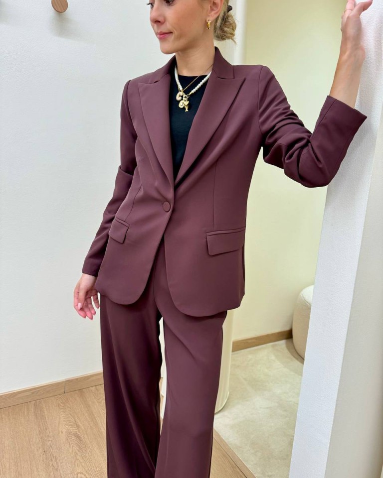 Completo morbido giacca e pantalone vino Kontatto Shop Online Completo morbido giacca e pantalone vino Kontatto