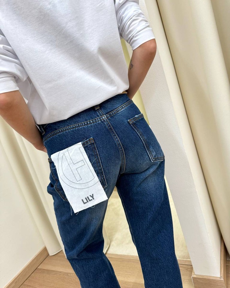 Jeans Lily dritto blu sfumato HaveOne Shop Online Jeans Lily dritto blu sfumato HaveOne