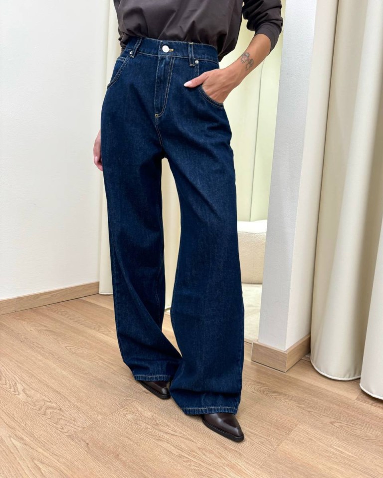 Jeans Mia baggy fit lavaggio blu scuro Vicolo Shop Online Jeans Mia baggy fit lavaggio blu scuro Vicolo