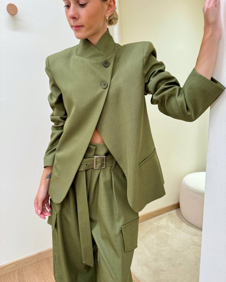 Giacca coreana verde militare HaveOne Shop Online Giacca coreana verde militare HaveOne