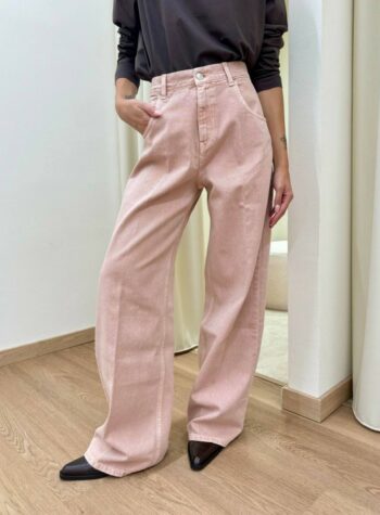 Shop Online Jeans Mia baggy fit lavaggio blush Vicolo