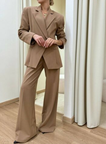 Shop Online Giacca doppiopetto diagonale cammello HaveOne