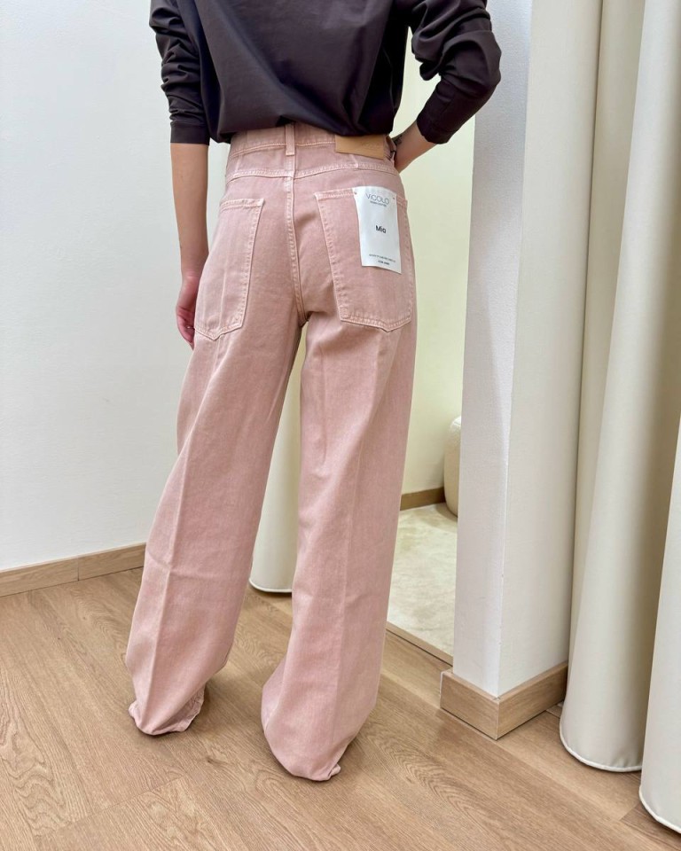 Jeans Mia baggy fit lavaggio blush Vicolo Shop Online Jeans Mia baggy fit lavaggio blush Vicolo