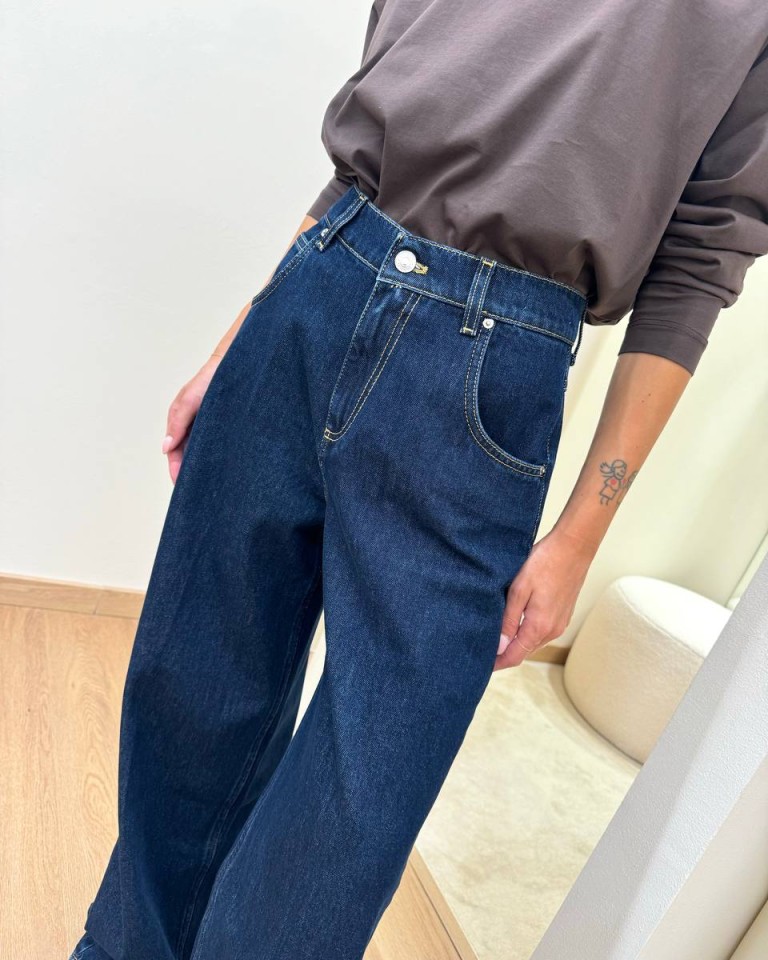 Jeans Mia baggy fit lavaggio blu scuro Vicolo Shop Online Jeans Mia baggy fit lavaggio blu scuro Vicolo