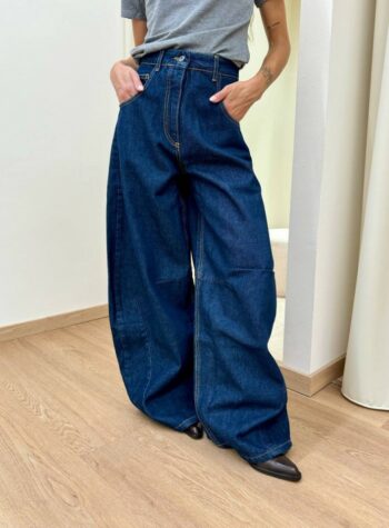 Shop Online Jeans Susy balloon blu scuro Kontatto