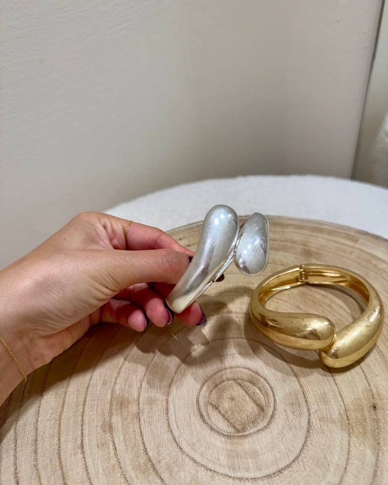 Bracciale a goccia opaco argento Shop Online Bracciale a goccia opaco argento