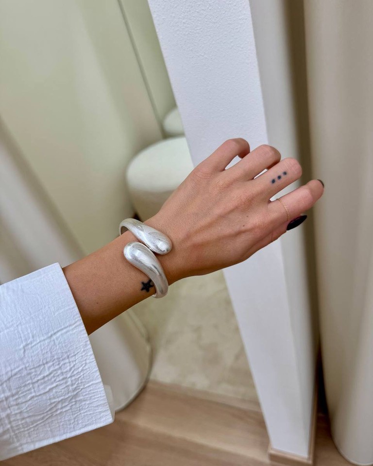 Bracciale a goccia opaco argento Shop Online Bracciale a goccia opaco argento