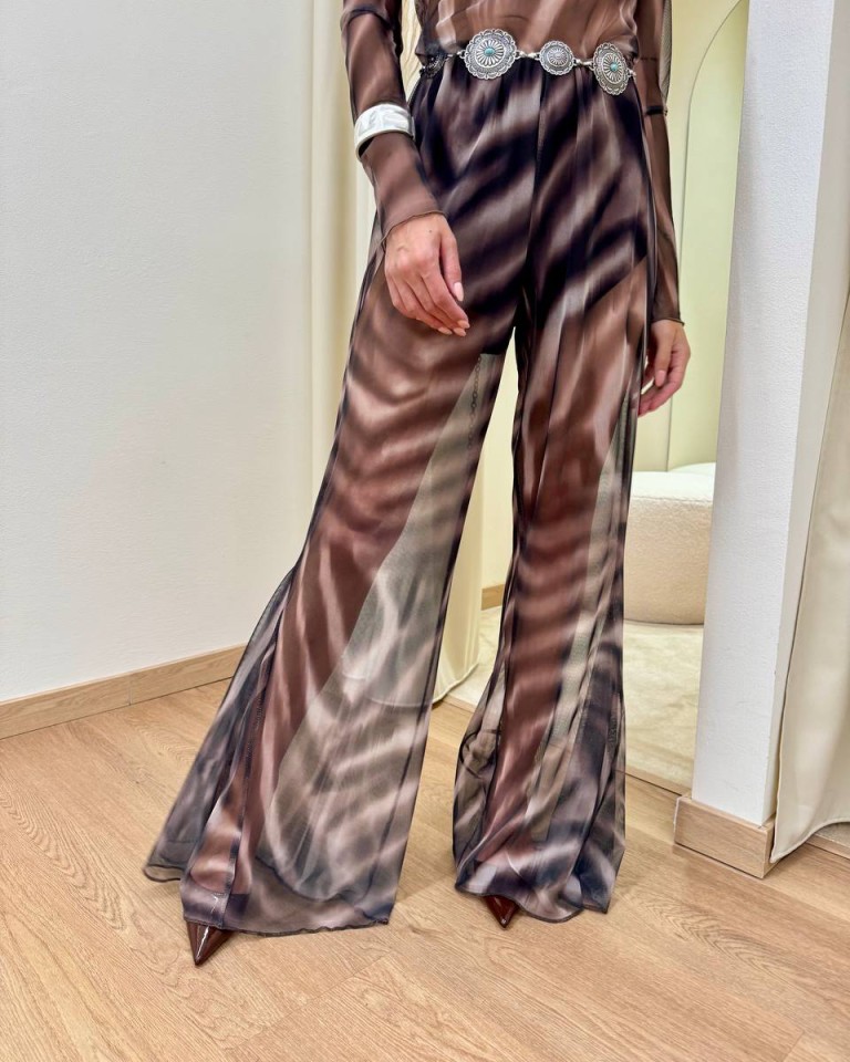 Pantalone a zampa fantasia zebra moro HaveOne Shop Online Pantalone a zampa fantasia zebra moro HaveOne