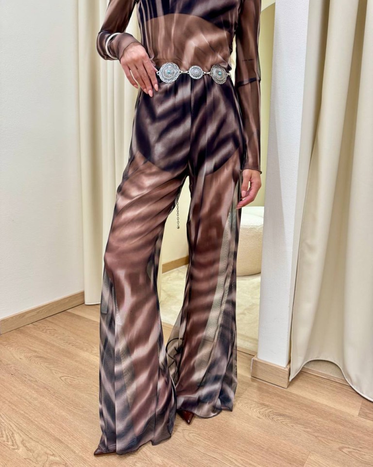 Pantalone a zampa fantasia zebra moro HaveOne Shop Online Pantalone a zampa fantasia zebra moro HaveOne