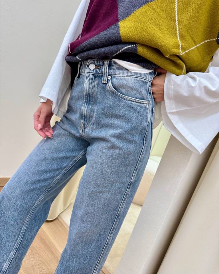 Jeans Kate denim blu ghiaccio Vicolo Shop Online Jeans Kate denim blu ghiaccio Vicolo
