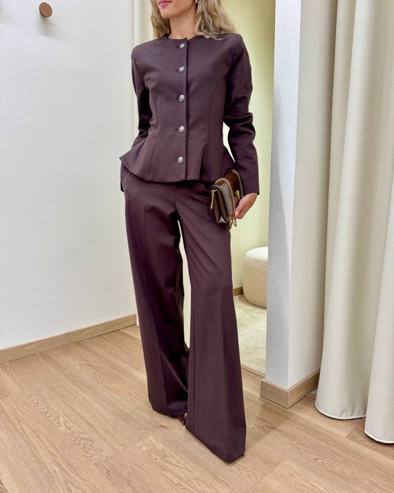Pantalone palazzo classico moro Tensione In Shop Online Pantalone palazzo classico moro Tensione In
