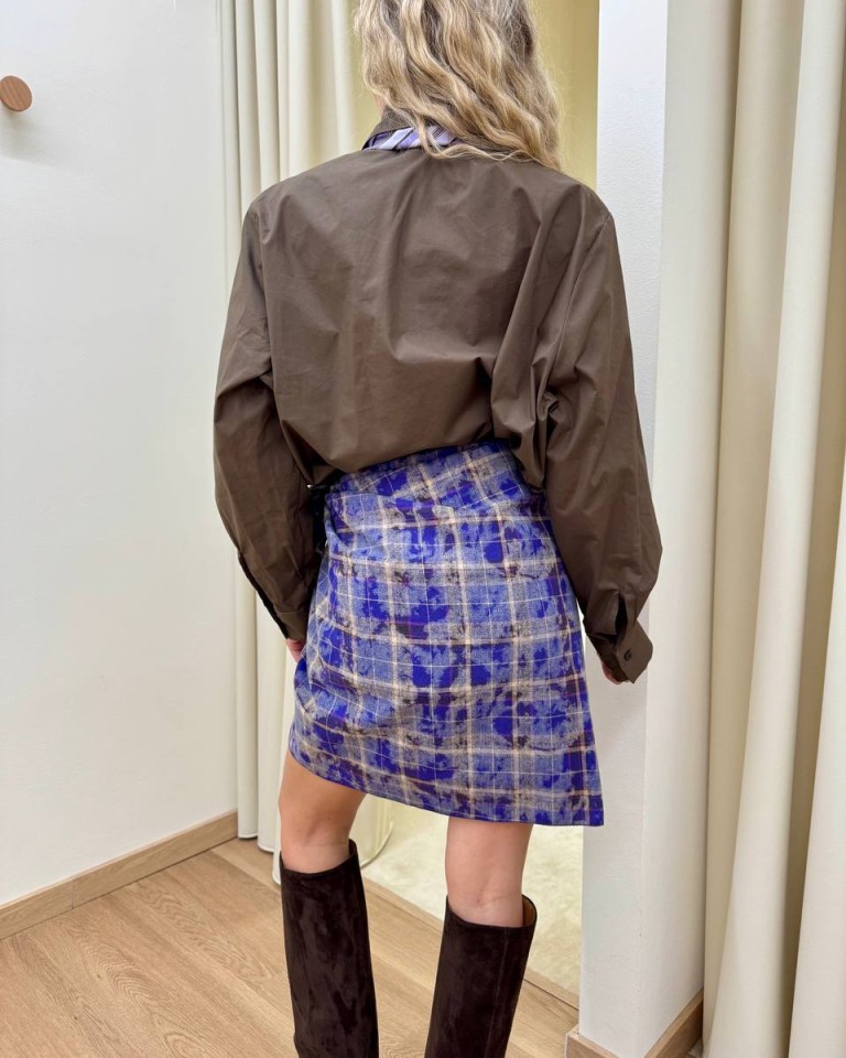Gonna pareo Nomad check viola HaveOne Shop Online Gonna pareo Nomad check viola HaveOne