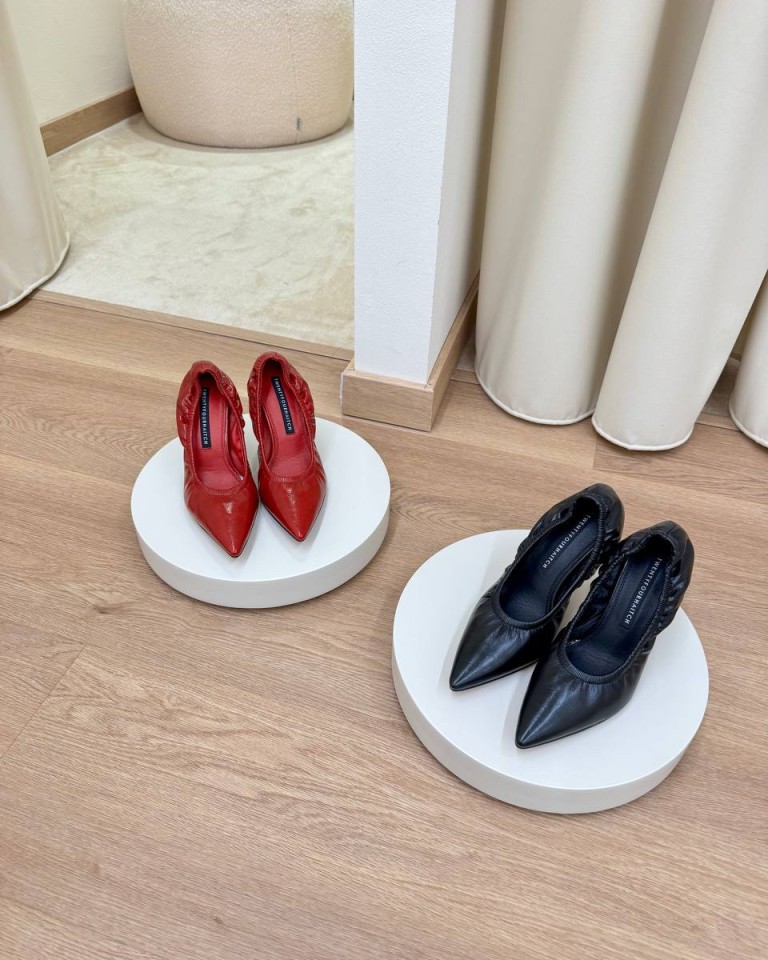 Decolletè Vanta arricciata rossa Twentyfourhaitch Shop Online Decolletè Vanta arricciata rossa Twentyfourhaitch