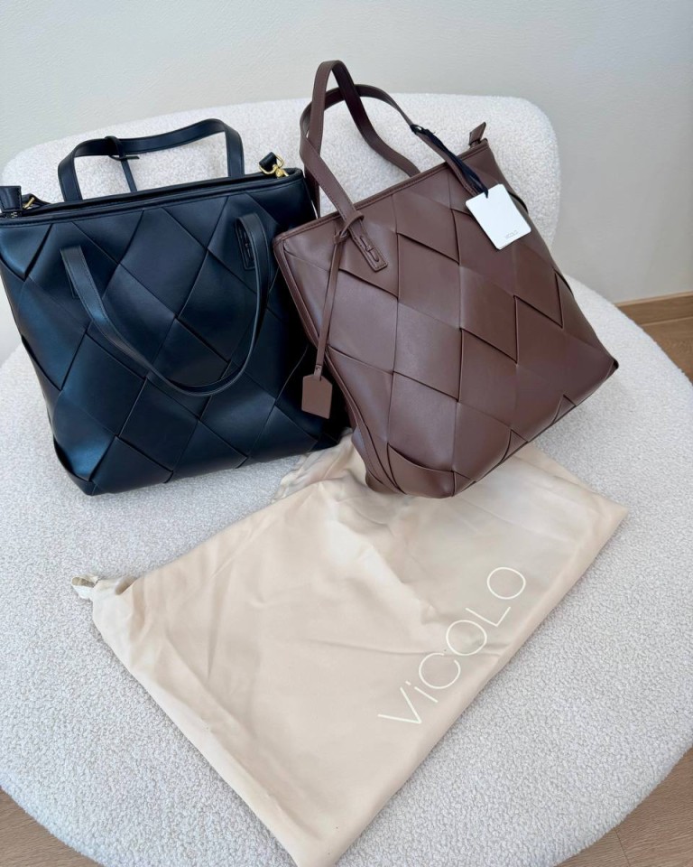 Borsa Hoshi maxi intreccio nera Vicolo Shop Online Borsa Hoshi maxi intreccio nera Vicolo