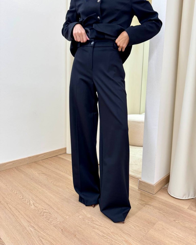 Pantalone palazzo classico nero Tensione In Shop Online Pantalone palazzo classico nero Tensione In