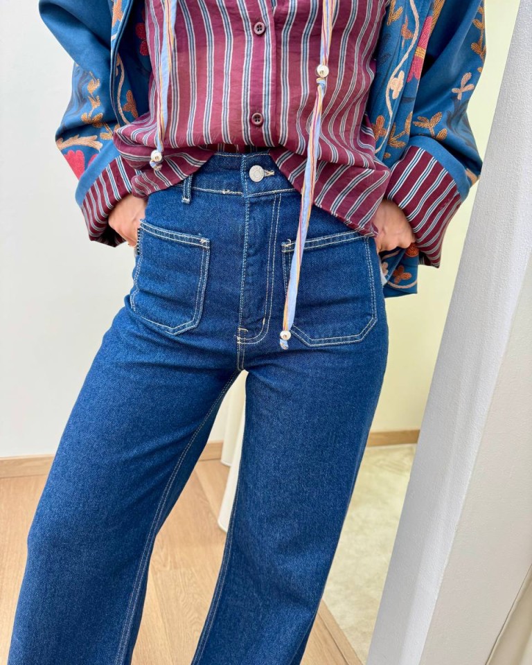 Jeans Plaza palazzo blu HaveOne Shop Online Jeans Plaza palazzo blu HaveOne