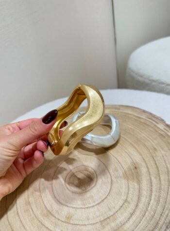 Shop Online Bracciale ondulato oro opaco