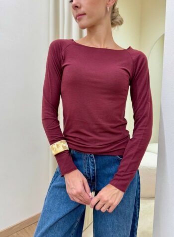 Shop Online Maglia second skin marsala Kontatto