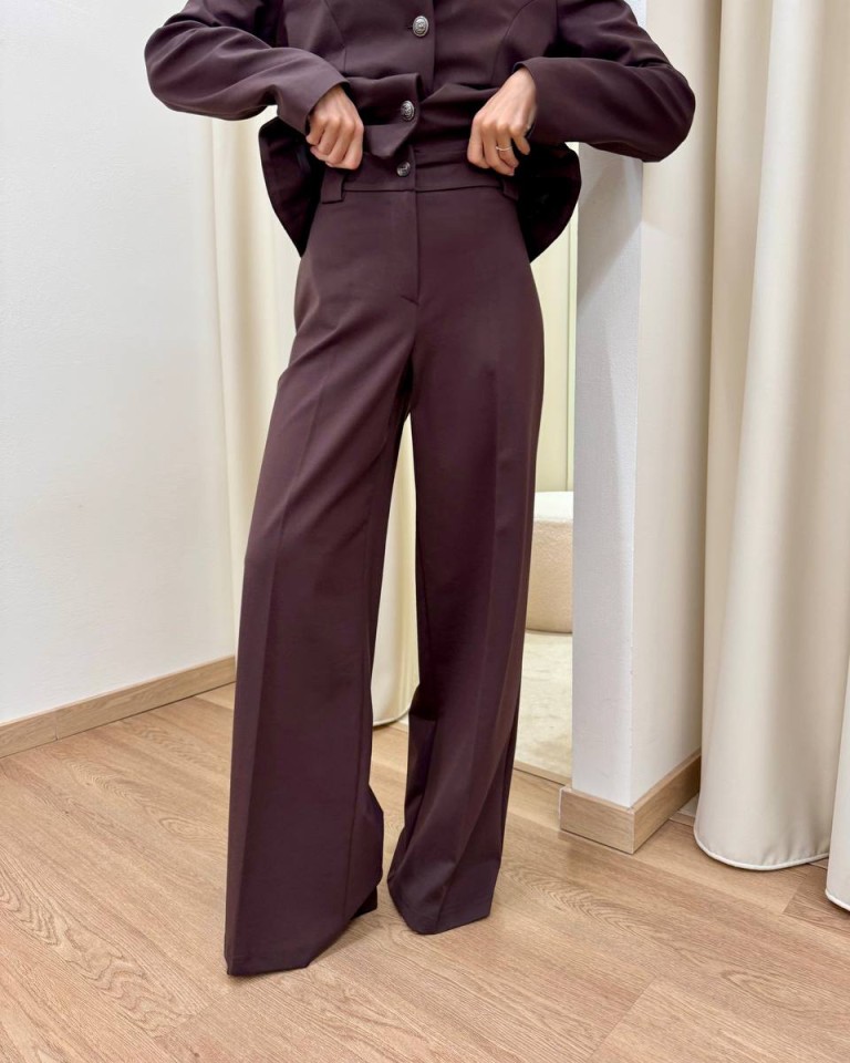 Pantalone palazzo classico moro Tensione In Shop Online Pantalone palazzo classico moro Tensione In