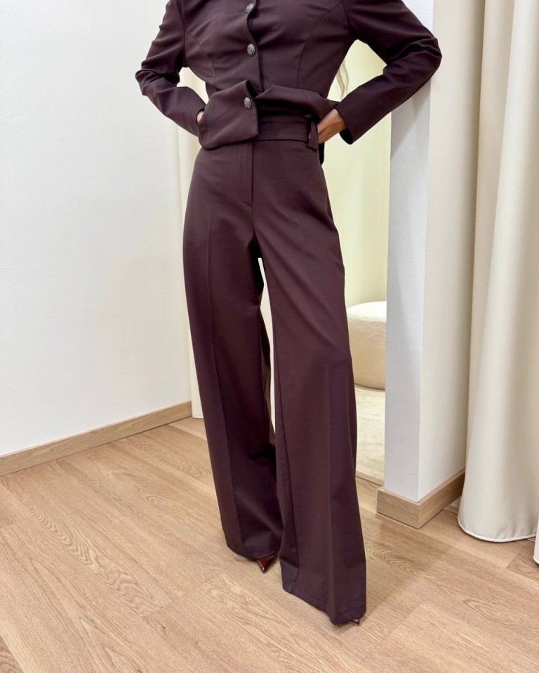 Pantalone palazzo classico moro Tensione In Shop Online Pantalone palazzo classico moro Tensione In