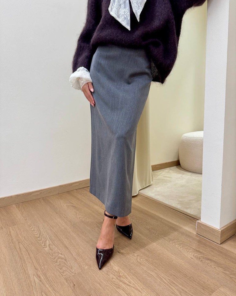 Gonna Luisa midi ad anfora grigia Souvenir Shop Online Gonna Luisa midi ad anfora grigia Souvenir
