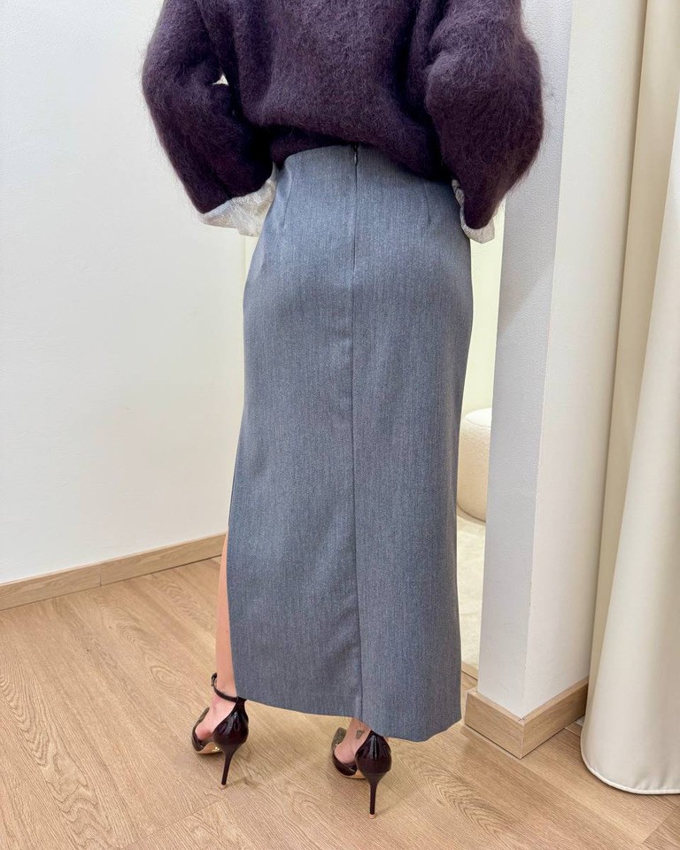 Gonna Luisa midi ad anfora grigia Souvenir Shop Online Gonna Luisa midi ad anfora grigia Souvenir