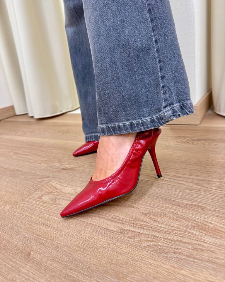 Decolletè Vanta arricciata rossa Twentyfourhaitch Shop Online Decolletè Vanta arricciata rossa Twentyfourhaitch