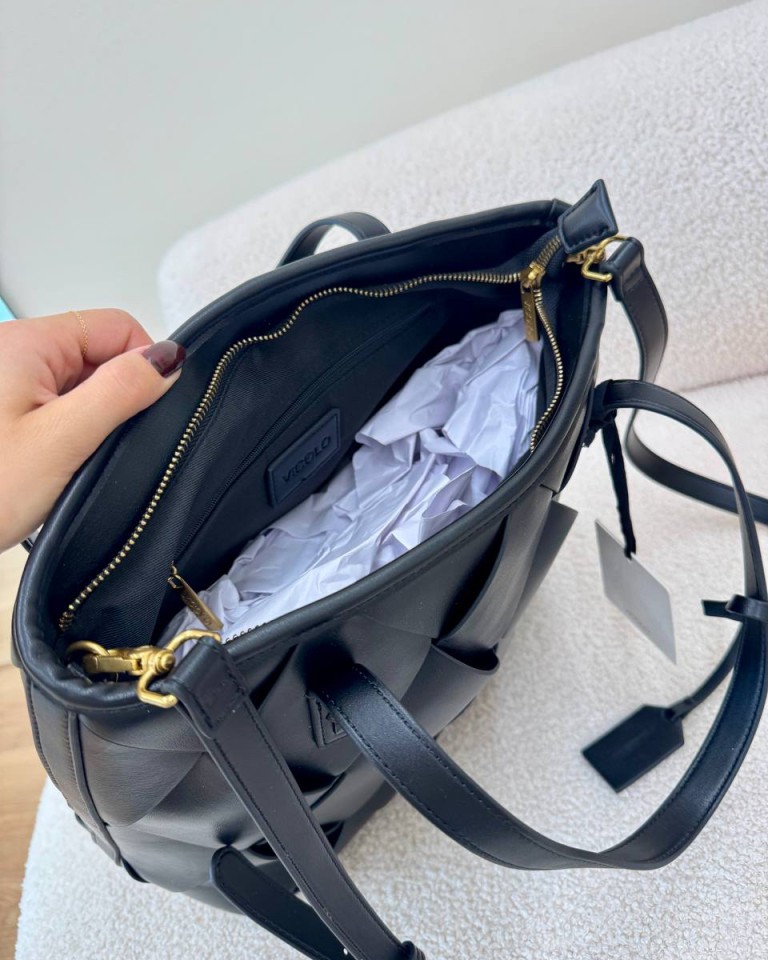 Borsa Hoshi maxi intreccio nera Vicolo Shop Online Borsa Hoshi maxi intreccio nera Vicolo